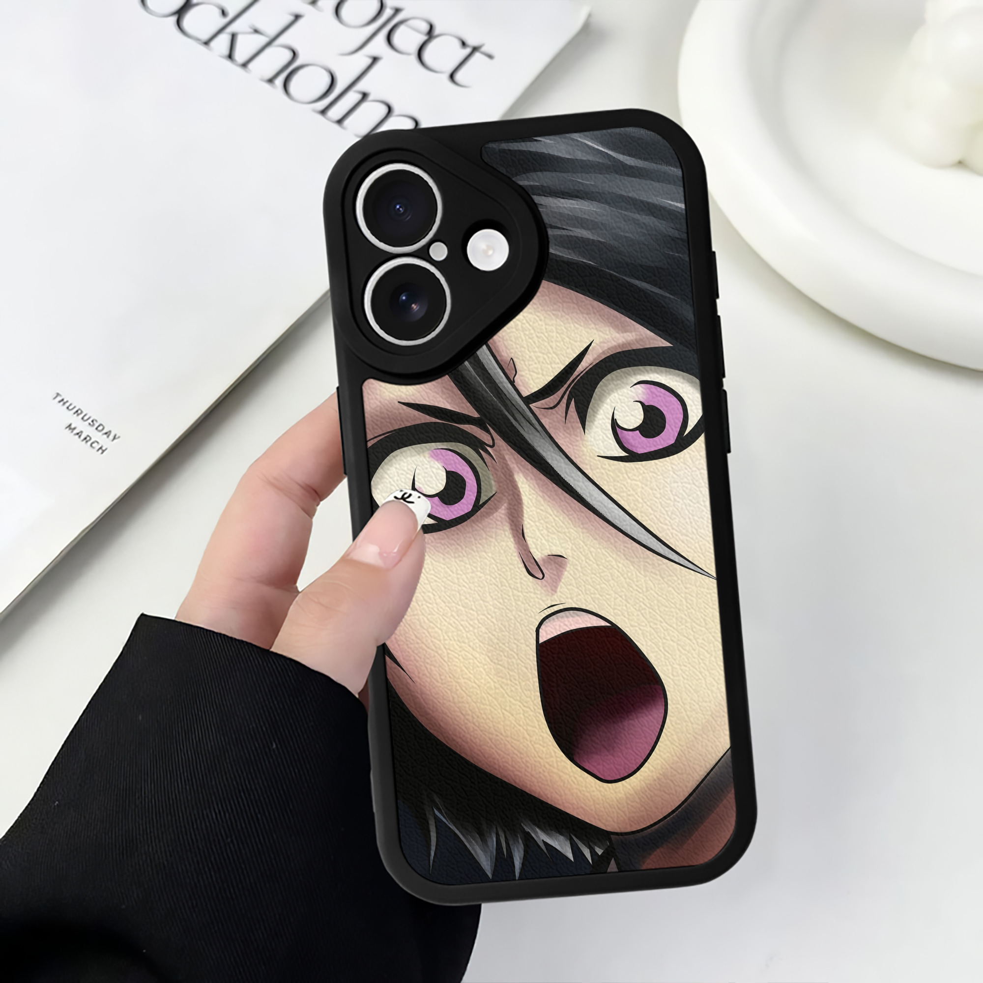 （画像用） ブリーチ BLEACH 【iPhone 16シリーズ対応】シリコンスマホケース（レザー調） 材質：シリコン